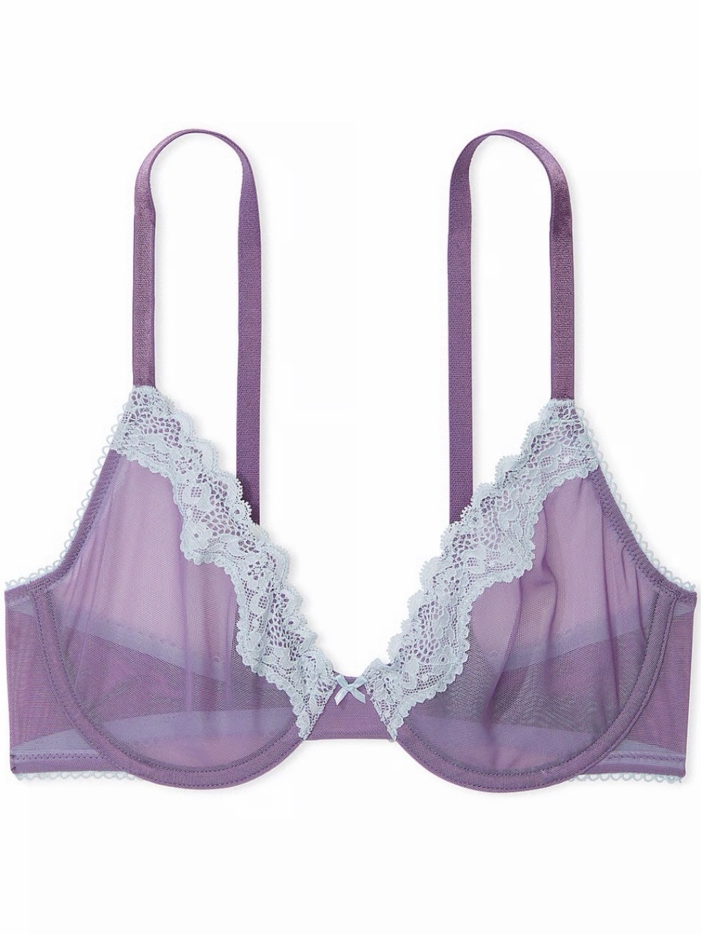Tease VS Lace Trim Unlined Demi Bra